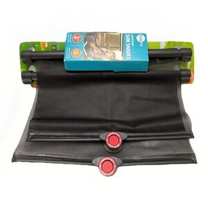 Safe Fit Sun Shades For Car Windows Helps Block UVA & UVB Rays Button Retracts